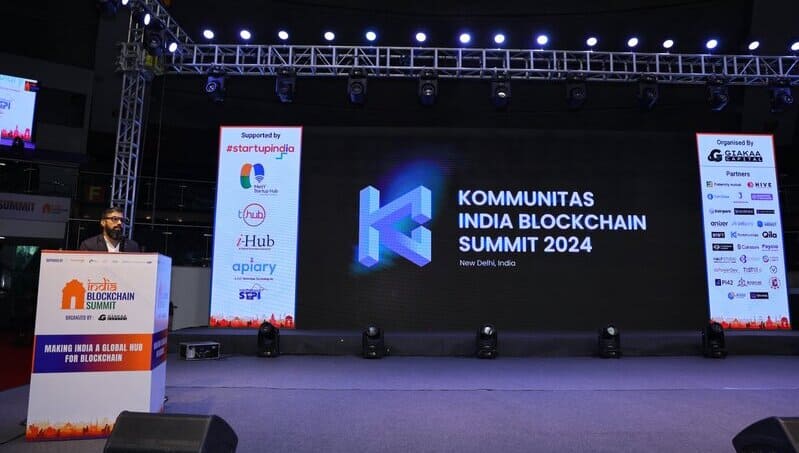 Ashish Kumar Jain, Chief Investment Officer at Kommunitas delivered a focused pitch showcasing emerging solutions for blockchain projects.