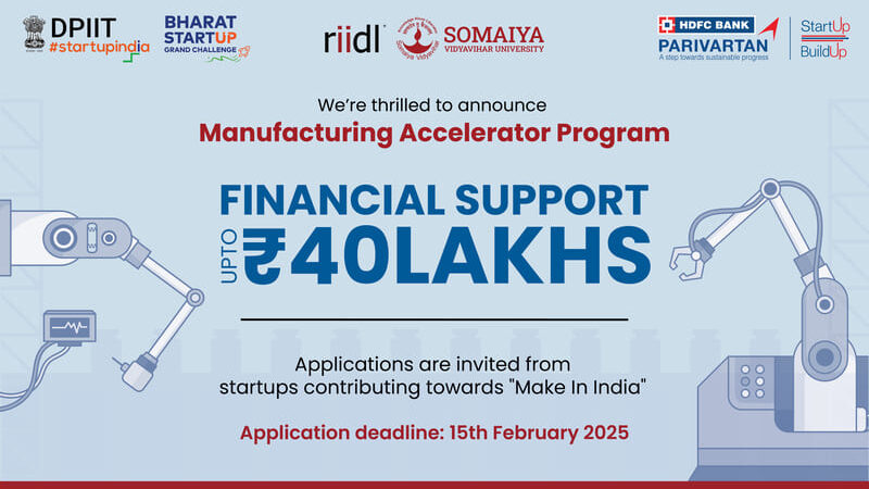 Manufacturing Accelerator Program of Startup India