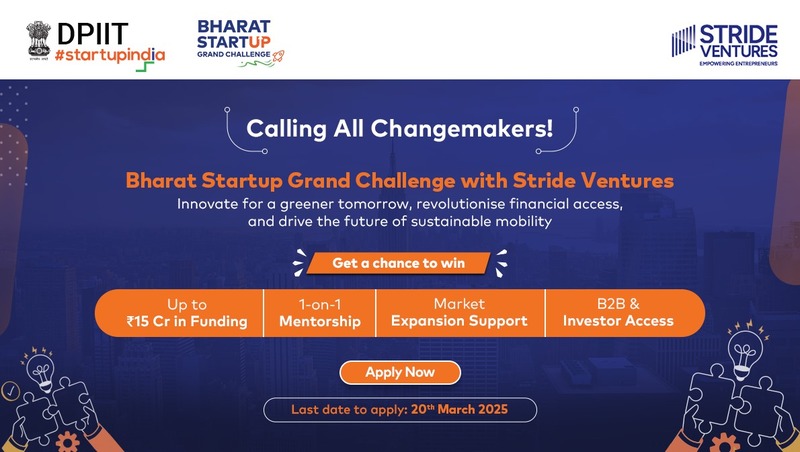 Startup India Launches Bharat Startup Grand Challenge with Stride Ventures. Photo: Startup India